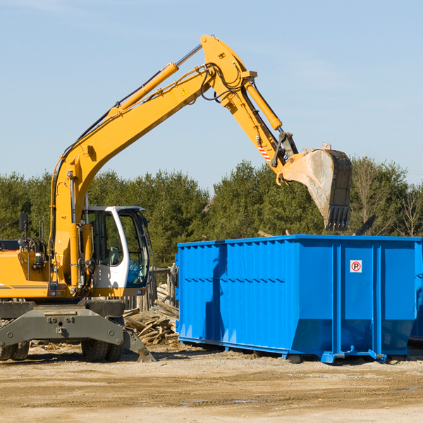 what are the rental fees for a residential dumpster in Williamstown VT